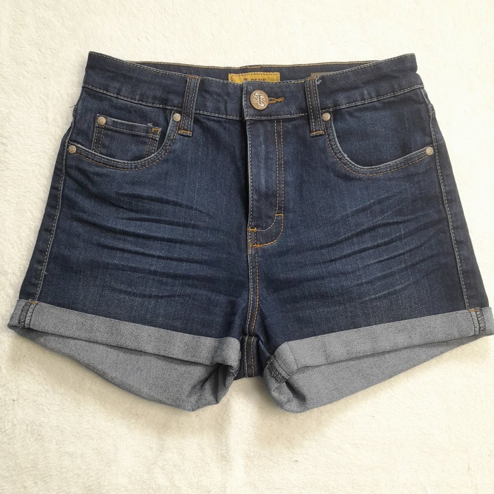 STS Blue Cuffed High Waist Shorts Size 3